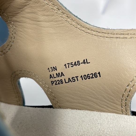 💎 RARE FIND 💎 Barefoot Freedom “Alma” Leather FULLY Adjustable Sandals SZ 13N - Picture 7 of 10